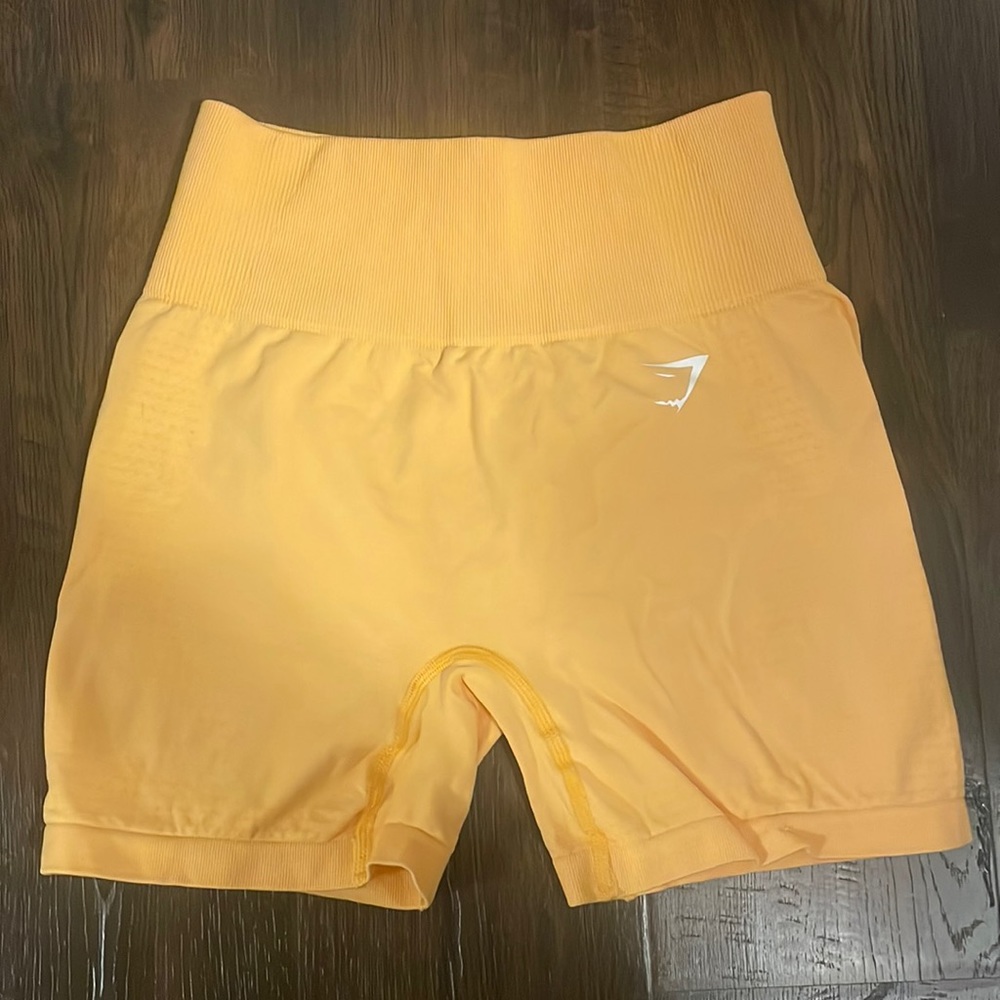 Gymshark Yellow Vital Seamless Shorts